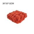 thumbnail image 3 of Cojín de asiento con nudo de felpa suave Wosthever decorativo para el hogar Toronja rosa 30*33*12 CM, 3 of 6