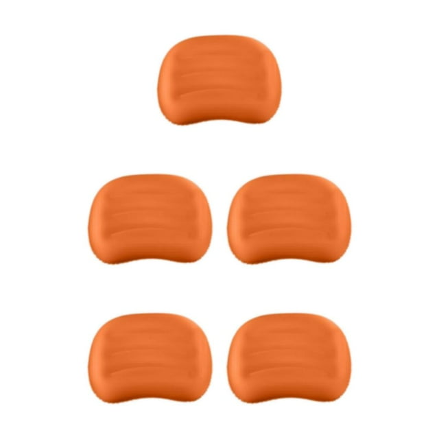 Wweixi Neck And Lumbar Support Portable Camping Travel Pillow With Comfortable Sleep orange 5Set