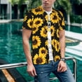 thumbnail image 6 of Lsque Sunflower 6 Pattern Mens Polo Golf Shirts Funny Graphics Shorts Sleeve Button Shirts Baseball T-shirt-3X-Large, 6 of 7