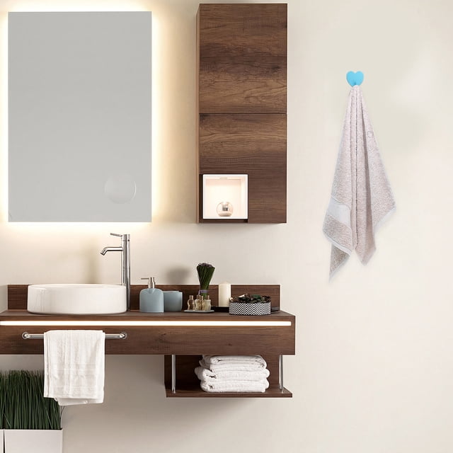 unbranded 10Ud Autoadhesivos De Hierro En Forma Azul Para Organización En Casa