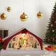 thumbnail image 5 of Advancent Resin Christmas Scene Snow House LED Desktop Set Decoration Village Kits de decoración para fiestas Muñeco de nieve, 5 of 6