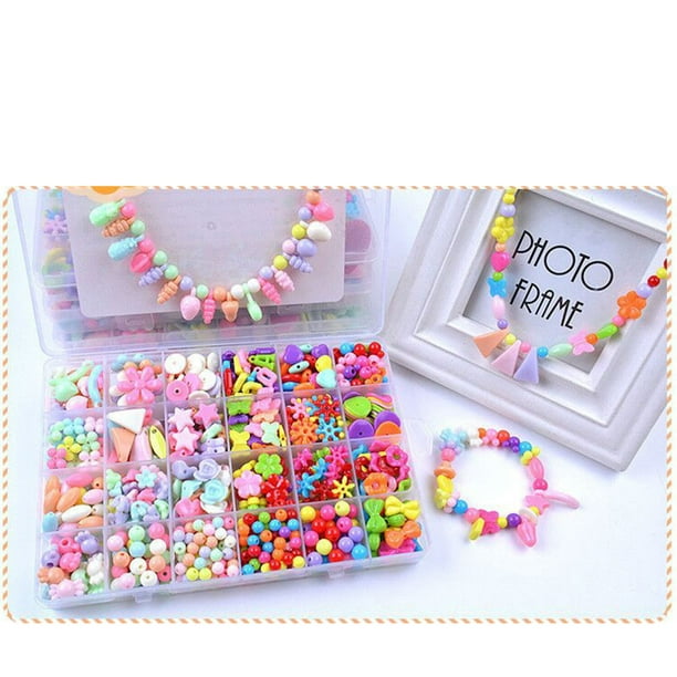 2 Kids Stuff Unicorn Charms Bracelet Craft & Ice Beads DIY Jewelry Making  Kit
