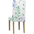 thumbnail image 4 of Funda protectora para silla ABPHQTO elástica con flores de acuarela juego de 4, 4 of 4