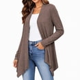 thumbnail image 5 of Enjoytime Lightweight Cardigans for Women Long Sleeve Open Front Cardigan Casual Fall Fashion Asymmetrical Hem Knit Coat, 5 of 6