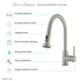 thumbnail image 6 of Nouvet Single Handle, Pull-Down Kitchen Faucet in Brushed Nickel, 6 of 10