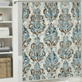 thumbnail image 6 of Autua Blue Brown Pattern Chic Modern Bathroom Decor Shower Curtain 36"x72, 6 of 7