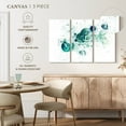 thumbnail image 4 of Elephant Stock Abstract Bubble Wall Art - Horizontal Multi Panel Canvas - Living Room Wall Decor - Abstract Multi Panel - White And Teal Decor - 57" x 36", 4 of 4