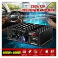 thumbnail image 2 of Ak380/AK170 800W Power Amplifier Home Theater Amplifier Car BASS 2 Channel bluetooth Amplifier Class D FM Radio USB/SD AUX ,Small Footprint, 2 of 7