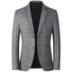 thumbnail image 4 of Traje de chaqueta para hombre, traje informal de negocios para hombre, traje pequeño, top ajustado, traje informal de mediana edad a cuadros para primavera y otoño, traje individual, 4 of 5
