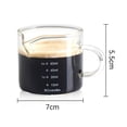 thumbnail image 3 of Vaso medidor de vidrio para espresso BCNMViku de 75 ml con asa (paquete de 2), 3 of 7