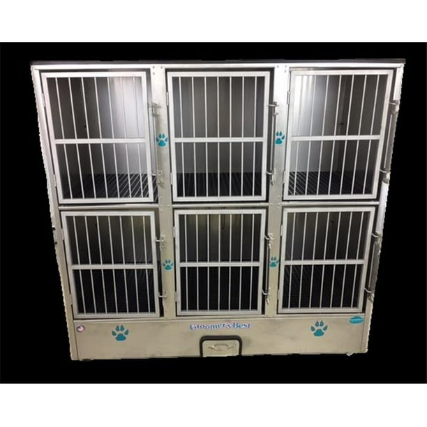 Groomers Best GB6UNIT 6 Unit Cage Bank Fully Assembled