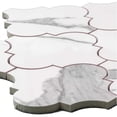 thumbnail image 5 of The Tile Life Stately Arabesque Calacatta Polished Porcelain Mosaic Floor & Wall Tile, 11 x 12 in, 6-Piece, 5 of 9
