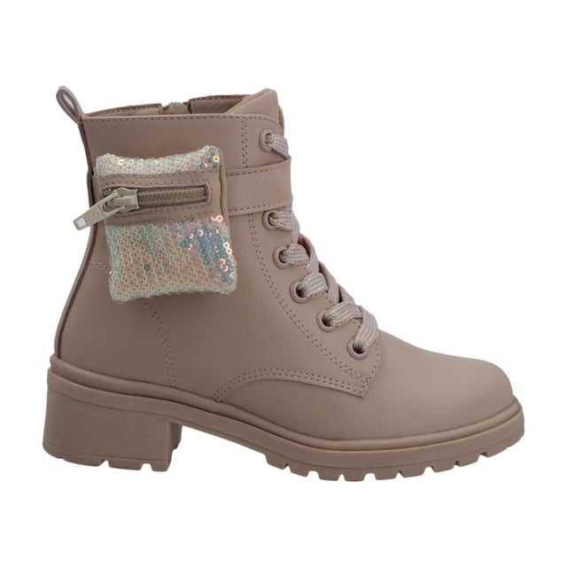 Bota Niña Bambino Casual Tacon Ligera Moderna rosa 22