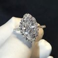 thumbnail image 4 of K-KED Charm Engagement Party Gift Women Cubic Zirconia 925 Silver Filled Rings Sz 6-10-8, 4 of 6
