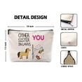 thumbnail image 2 of Bolsa de maquillaje Sufamb Funny Other Sister-in-Laws and You Linen, 2 of 4