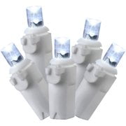 Holiday Time LED Random Twinkle Icicle Light Set White Wire Cool White Bulbs, 70 Count