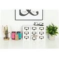 thumbnail image 7 of Kate and Laurel Apothecary Wood Desk Drawer Set, 9 Drawers, White, 7 of 7