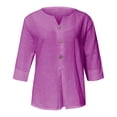 thumbnail image 4 of Womens Linen Button Down Shirts Lightweight Linen Blouses For Women Gauze Shirts For Women Gauze Tunic Tops For Women Cotton Boho Tops Gauze Shirts Boho Peasant Gauze Blouses Womens Gauze Tops, 4 of 8