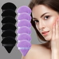 thumbnail image 4 of Vogacara 12 Pieces Facial Makeup Sponge Triangular Portable Shaped Dry Powder Tool Beginner Cosmetic Make Professional Puff Concealer Up Pinceles de maquillaje y herramientas Vogacara BFH000506-00, 4 of 6