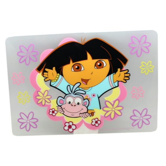 Dora and Boots Flower Power Transluscent Kids Dinner Placemat