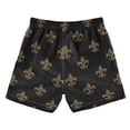 thumbnail image 2 of Gold Mardi-gras Flower Pattern Swim Trunks Board Shorts Beach Pants Bathing Bottoms XL, 2 of 8