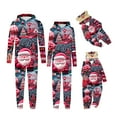 thumbnail image 4 of Penkiiy Family Christmas Onesies Matching Sets Pajamas Holiday Cute Print Pjs Hoodie Fleece Sleepwear for Couple and Kids 8 Years Hot Pink, 4 of 4