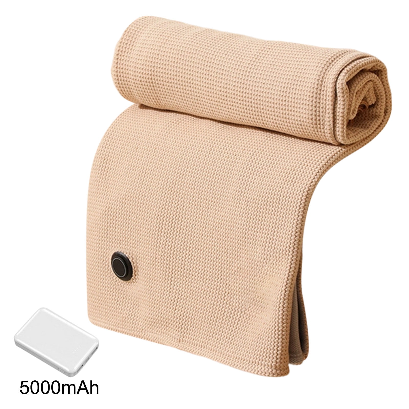2-in-1 Battery Heated Shawl & Blanket with Power Bank | Carbon Fiber Fast Heat & Long Time Warmth | 3-Temp Adjustable Wearable Wrap for Women | Office/Travel/Camping Purple Zippered Heating Solution