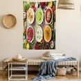 thumbnail image 2 of Colorful Tapestry, Different Varieties of Healthy Soups and Ingredients Vegetables Image Art Print, Wall Hanging for Bedroom Living Room Dorm Decor, 60W X 80L Inches, Multicolor, by Ambesonne, 2 of 5