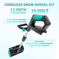 thumbnail image 2 of CazToi 12" Cordless Snow Blower 20V 4Ah Battery 165 ft Throwing for Driveway Walkway Stairs, 2 of 8