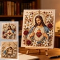 thumbnail image 3 of DIY Jesus Pearl Art Kit, 3D Special Shape Diamond Painting for Adults, Religious Wall Art Frame, Christian Mosaic Craft Kit, Christ Pearl Gem Painting Crafts, 3 of 7