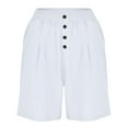 thumbnail image 4 of Women's Wide Leg Shorts Comfort Shorts Fashion Casual Shorts Loose Knee Length Short, 4 of 5