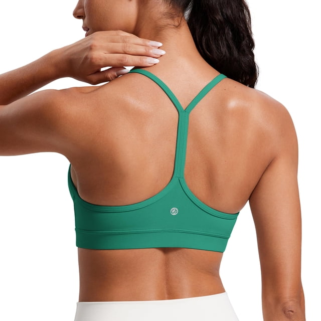 Top Deportivo CRZ YOGA Butterluxe Espalda en Y con Relleno Verde XL