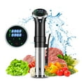 thumbnail image 1 of Mistaha Upgraded 1100W Low Temperature Precision Cooking Slow Cooker with LCD Touchscreen - Ideal for Defrosting Steaks, Vacuum Cooking, and Sous Vide - Stainless Steel Food Thermoregulator, 1 of 6