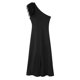 thumbnail image 3 of HH TRAF Mujeres Nuevo Vestido Elegante De Moda Sólido De Un Hombro Sin Mangas De Plumas Vestido De Fiesta Sexy Femenino Dobladillo Abertura Delgado Vestido De Noche Largo, 3 of 4