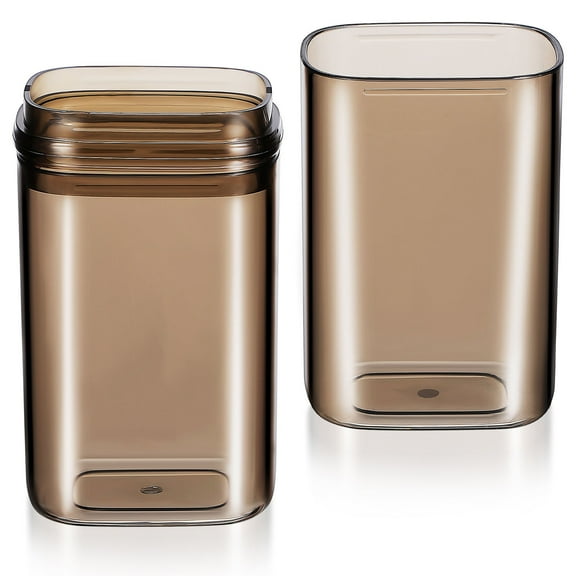 VORCOOL Travel Toothbrush Holder Coffee Color with Leak Proof Sealed Lid and Multi Use Design