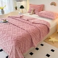 thumbnail image 4 of Sherpa Blanket Cozival Plaid Sherpa Throw Blanket, Ultra Soft And Lightweight for Sofa Or Bed, Cozy Warm Washable Fabric, Perfect for Gifting, Home Decor Accent, Plaid Throw Blanket, Red, 4 of 7