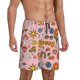 thumbnail image 2 of Balery Retro 70s Hippie Pantalones cortos de pijama de punto de algodón para hombre con cinturilla y bolsillos-4X-Large, 2 of 6