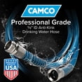thumbnail image 2 of Camco TastePURE 50' RV & Marine Drinking Water Hose, 5/8" Inside Diameter, Blue, 2 of 8
