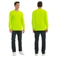 thumbnail image 7 of ProtectX High Visibility Shirts Safety for Men Women, Sun Protection Long Sleeve Work T Shirt Construction Shirts, Green, Medium, 7 of 7