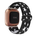 thumbnail image 2 of Banda Elástica Ajustable para Reloj Compatible con Fitbit Versa/Versa 2/Versa Lite Edición Especial para Mujer Hombre Correa Elástica de Nylon Pulsera para Reloj Inteligente Fitbit Versa (Estrella Bla, 2 of 2