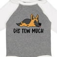 thumbnail image 4 of Inktastic Napping Dis Tew Much German Shepherd Boys or Girls Long Sleeve Baby Bodysuit, 4 of 5