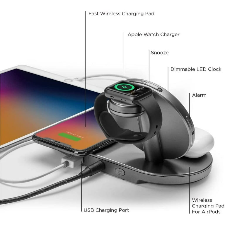 Apple Watch Ihome Wireless Charger Pad Wireless Charging Station