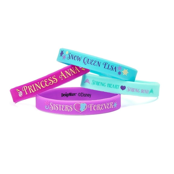 American Greetings Disney Frozen Rubber Bracelets, 4-Count