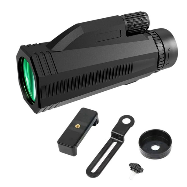 Accesorios para celulares, lentes para teléfono, mini telescopio monocular de visión nocturna 12x50, compacto y portátil, ideal para caza, camping, senderismo y observación de aves.