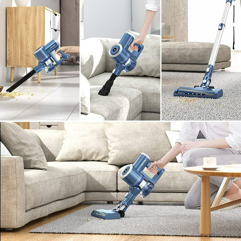 Prettycare W200 Cordless Stick Vacuum Cleaner Lightweight for Carpet Floor Pet Hair