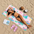 thumbnail image 3 of Ryvnso Cute Bears Bubbles Stylish Beach Towel Swimming Yoga Bath Towels Large Sand Free Towels 31"W x 71"L, 3 of 7