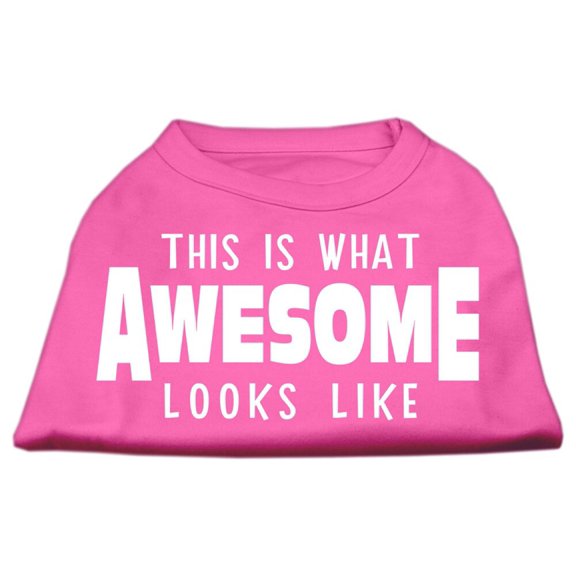 Pet Dog Cat Shirt Screen Printed, "This Is What Awesome Looks Like"