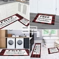 thumbnail image 6 of Red Plaid Kitchen Rugs and Mats Sets Of 2,Kitchen Decoration Rugs,Rubber Backing Non-Slip Floor Mat for Sink Washable Waterproof Laundry Room Runner Rugs, 6 of 7