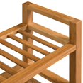 thumbnail image 3 of vidaXL Shoe Rack with 3 Shelves 100x27x60 cm Solid Oak Wood, 3 of 4