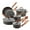 Pumpkin Orange, variant on Rachael Ray Cucina Hard-Anodized Aluminum Nonstick Cookware Set, 12-Pieces, Gray with Cranberry Red Handles